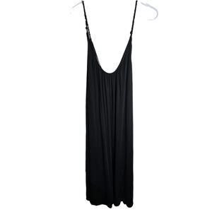 RACHEL Rachel Roy Black Modal Sleeveless Scoop Neck Swing‎ Mini Dress Size L NWT